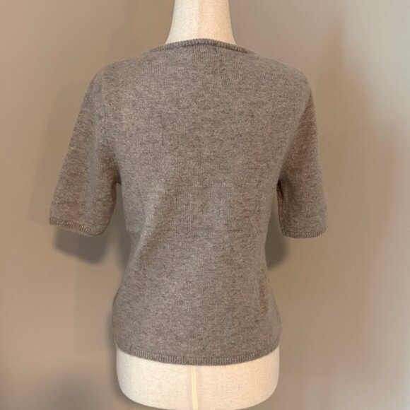 ✨H&M ✨Premium Selection Cashmere Top Taupe S - Picture 3 of 9